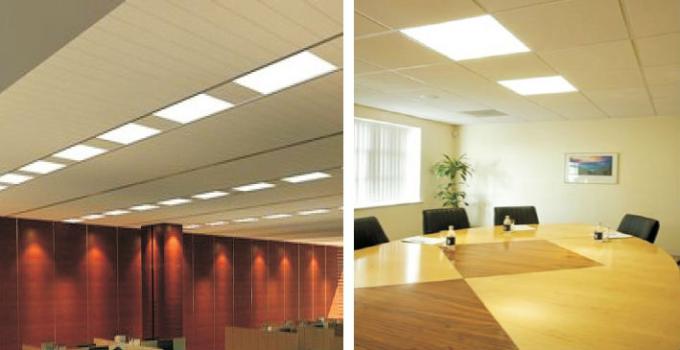 45W SMD سفید گرم LED تخت پنل نورپردازی 120Lm / W، چراغ سقف چراغ پانل