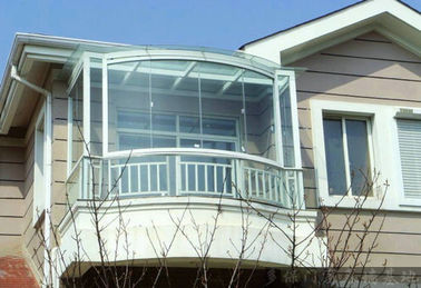 12mm استفاده تزئینی منحنی شیشه ای پاک / رنگی برای ویندوز معماری